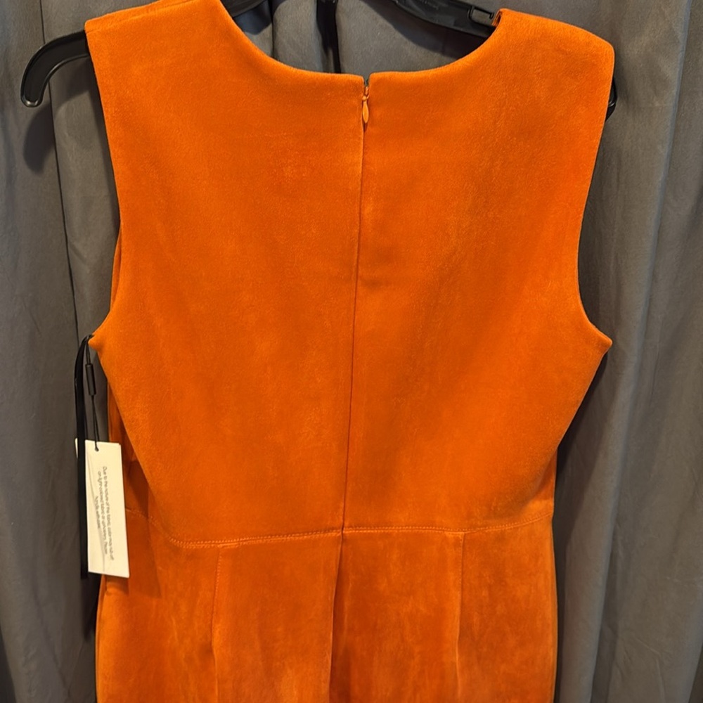 Women’s Calvin Klein Dress NWT size 12 MSRP $134 rust/burnt orange - Picture 3 of 15